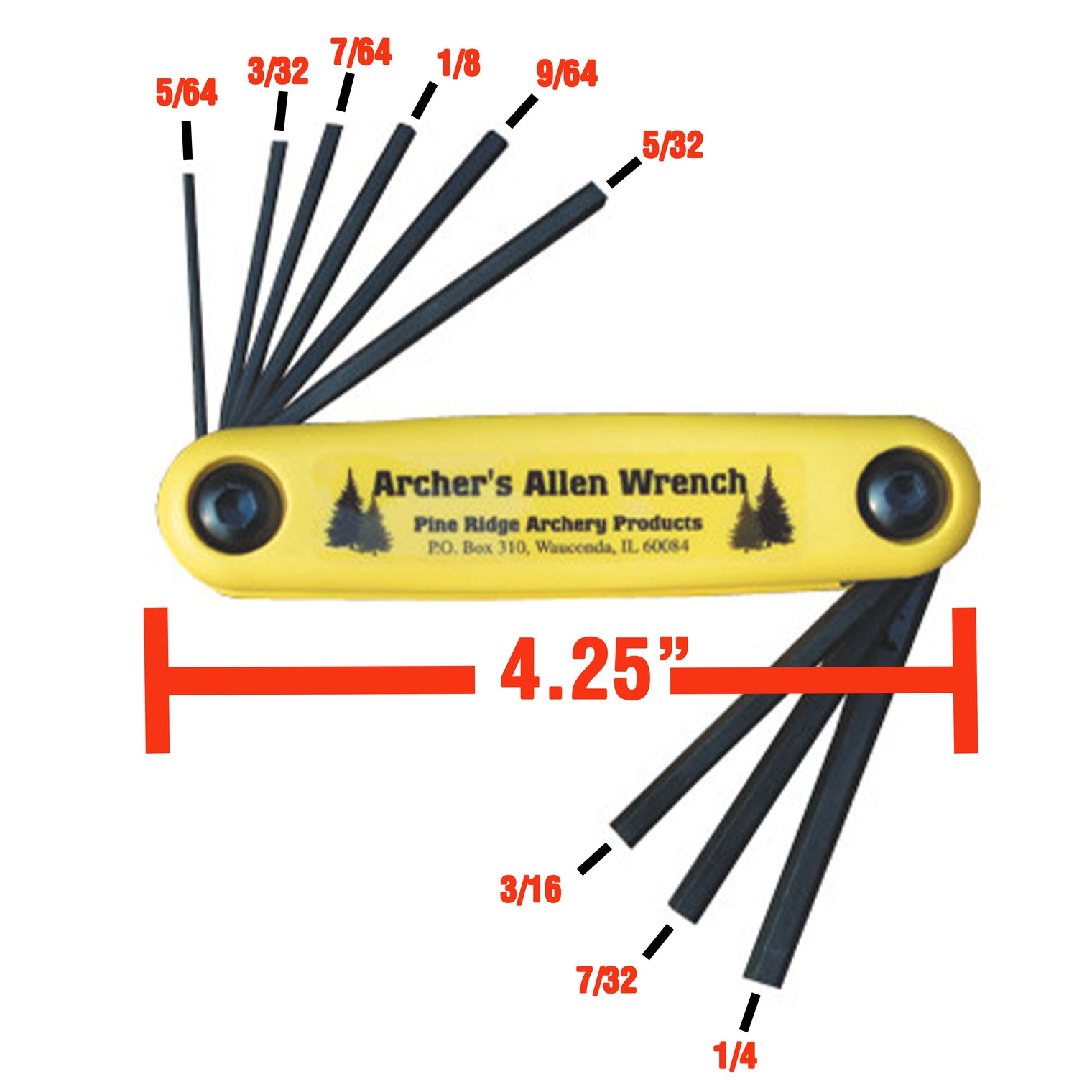 Archers Allen Wrench Set XL - Pine Ridge Archery - 2521