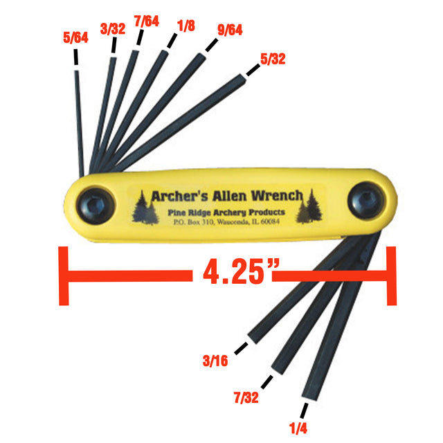 Archers Allen Wrench Set XL - Pine Ridge Archery - 2521