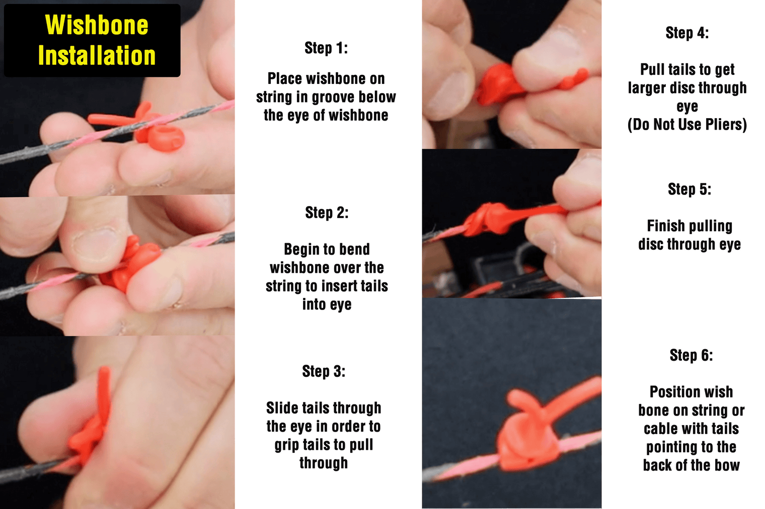 Wishbone String and Cable Dampener - Pine Ridge Archery - 2725-BK