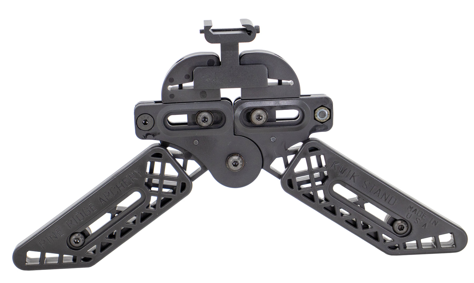 Kwik Stand Rail Mount w/ Kwik Stand Bow Support - Black - Pine Ridge Archery - 2561-BK