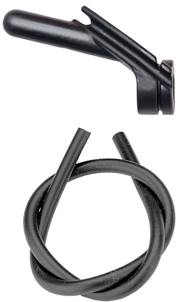 Nitro Peep Sight (1/4") & Color Matched Silicone Tubing - Pine Ridge Archery - 2579-BK